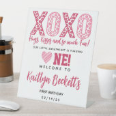 Signe De Table XOXO Hugs & Kisses Saint Valentin 1er anniversaire (In SItu)