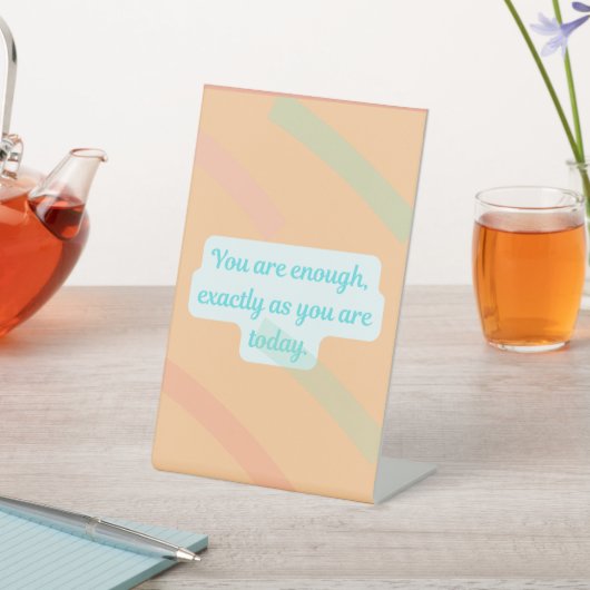 Signe De Table You Are Enough – Gentle Reminder Journal (In SItu)