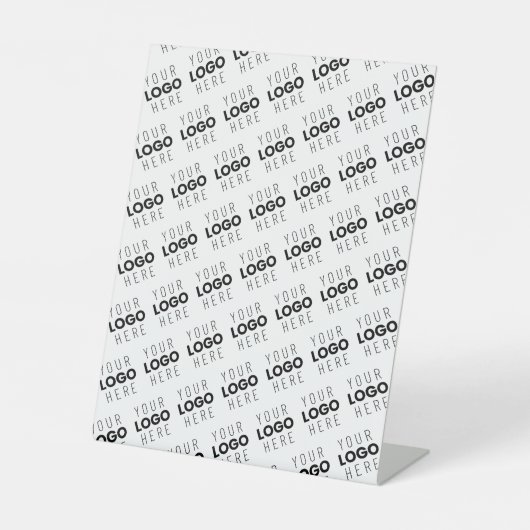 Signe De Table Your Logo Simple Repeating Diagonal Pattern (Recto)