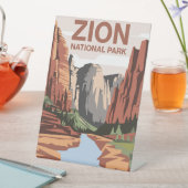Signe De Table Zion National Park Travel Art (In SItu)
