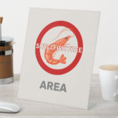 Signe De Table Zone sans mollusques Alerte d'allergie alimentaire (In SItu)