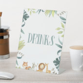 Signe De Table Zoo Safari Animaux Boire Table à boire (In SItu)