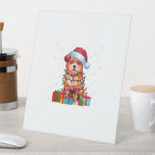 Signe De Table Zuchon Chien Moche Noël Éclairage Santa Hat Zuchon (In SItu)