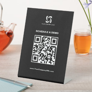 Signe de tableau de code QR pour affichage de trad