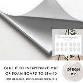 Signe de tableau de siège horizontal de nos person