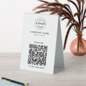 Signe de tente de table de code QR - Menu de retra (En SItu (Tableau))