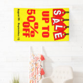 Signe de vente, bannière de vente (En situation)