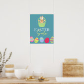 Signe de vente de Pâques, Poster d'oeufs de Pâques (Cuisine)
