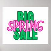 Signe de vente de printemps, affiche de boutique, (Devant)