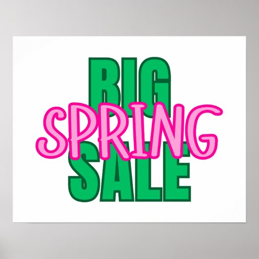 Signe de vente de printemps, affiche de boutique, (Devant)
