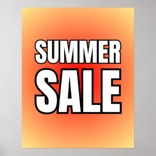 Signe de vente d'été / affiche de vente pour magas