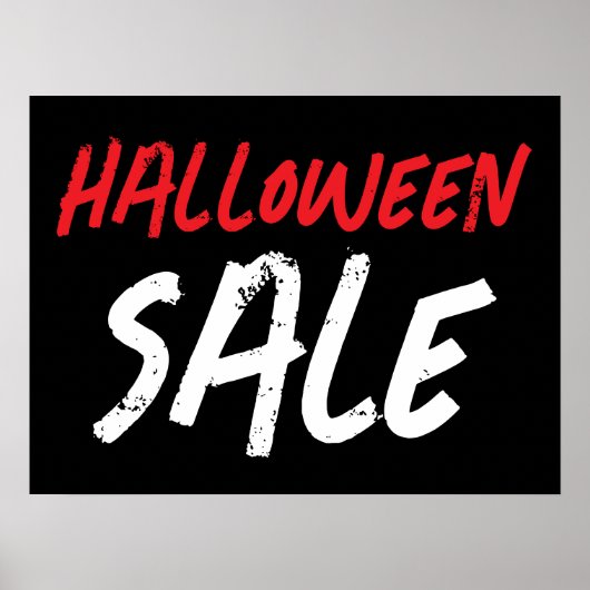 Signe de vente d'Halloween, affiche de vente de ma (Devant)