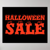 Signe de vente d'Halloween, affiche de vente d'Hal (Devant)