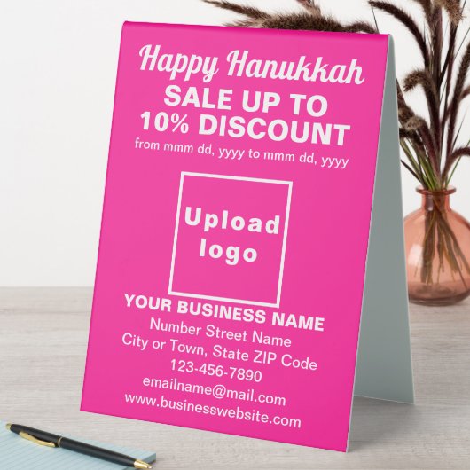 SIGNE DE VENTE D'Hanoukka D'AFFAIRES SUR LA TABLE (En SItu (Tableau))
