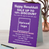 SIGNE DE VENTE D'Hanoukka D'ENTREPRISE SUR LA TABL (En SItu (Tableau))