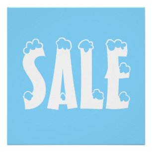 Signe de vente d'hiver, Boutique Signalisation de
