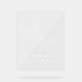 Signe De Verre Clair Mariage Acrylique Signer Avec (Recto)