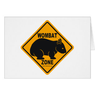 Signe de zone de wombat