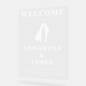 Signe d'entrée Mariage moderne Gras Serif (Angle)