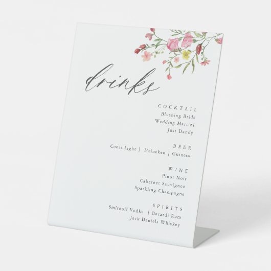 SIGNE DES BOISSONS MARIAGES FLEUR SAUVAGE (Recto)