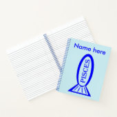SIGNE DES PISCES Carnet Spiral poisson (Intérieur)