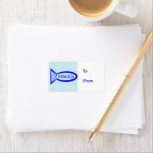 SIGNE DES PISCES POISSON POISSON PRÉSENT Étiquette (En situation)