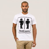 SIGNE DES SALLES DE STYLE T-shirt Mens (Devant entier)