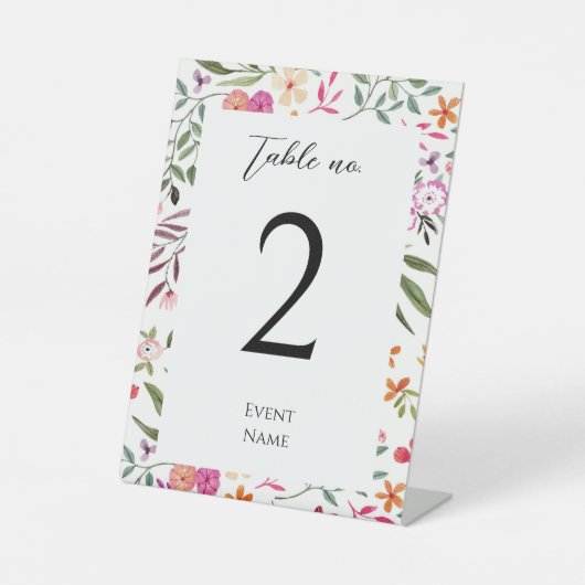 Signe d'événement_ Numéro de table (Recto)