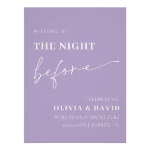 Signe Douteuse Violette Nuit Avant Le Dîner De La 