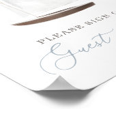 Signe du Baby shower nautique du livre d'or (Coin)