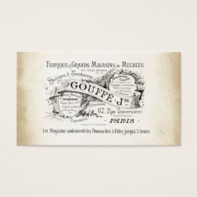 SIGNE DU GRAND magasin français (Devant)