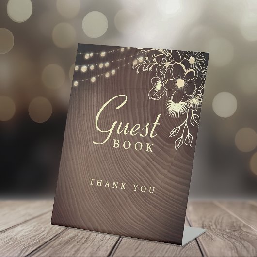 SIGNE DU LIVRE D'INVITATION Mariage Rustique