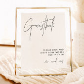 Signe du livre d'or mariage | Mariage minimaliste