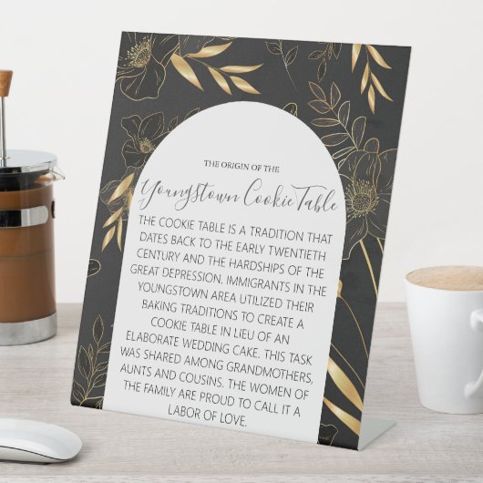 SIGNE DU MARIAGE DE TABLE DE COOKIE JEUNE (In SItu)