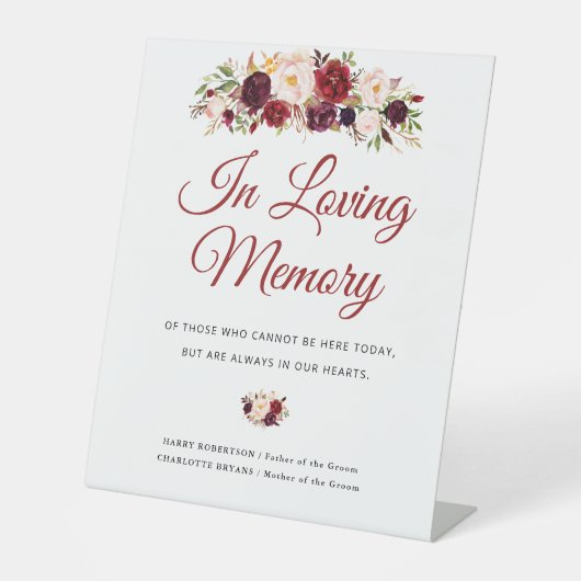 signe du mémorial mariage à fleurs rousses (Recto)