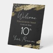 Signe du piédestal de bienvenue de la 10e classe à (Recto)