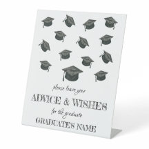 Signe du piédestal de la fête de graduation