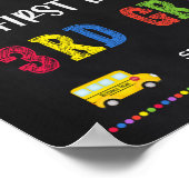 Signe du premier jour de l'école | Poster de 3e an (Coin)