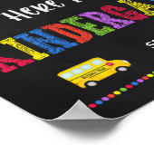 Signe du premier jour de l'école | Poster de jardi (Coin)