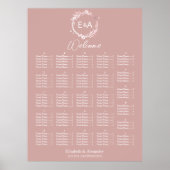 Signe du tableau alphabétique de siège monogramme (Devant)