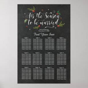 signe du tableau des sièges de mariage hivernal