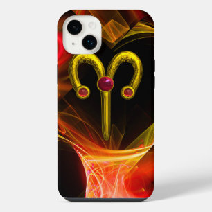 Signe du zodiaque ARIES en OR, Tourbillons fractal