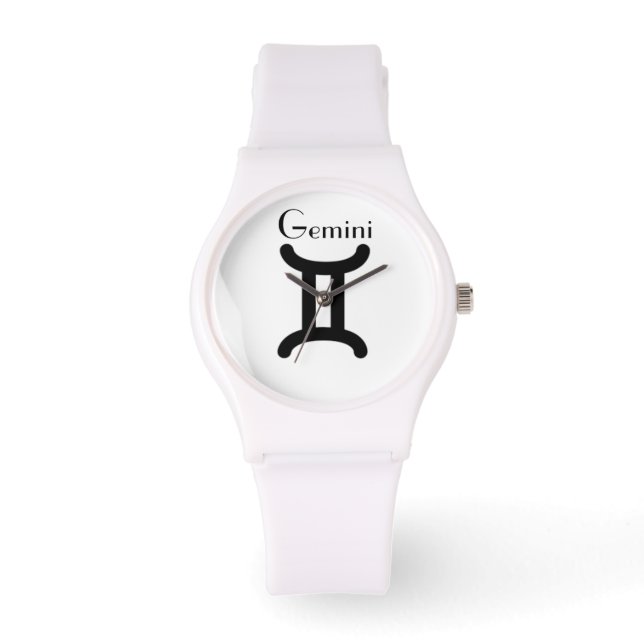 Signe du zodiaque Gémeaux.  Montres pour dames. (Recto)