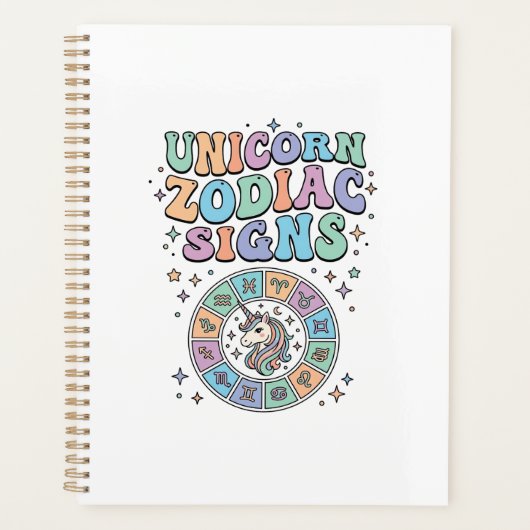Signe du zodiaque licorne Kawaii Design vectoriel_ (Devant)