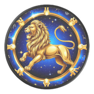 ♌ Signe du zodiaque Lion Emblème Palet de hockey L