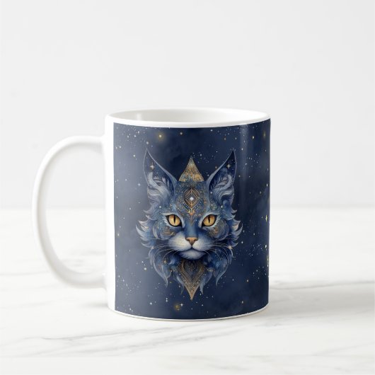 Signe du zodiaque Scorpion & Mug Tasse Chat Célest (Gauche)