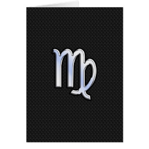 Signe du zodiaque Vierge Chrome sur style peau de 