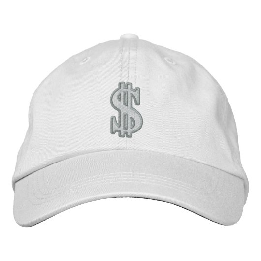 SIGNE EN DOLLAR EN ESPÈCES Casquette brodé (Devant)