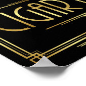 Signe Gatsby Art Déco BAR CIGAR Imprimer (Coin)