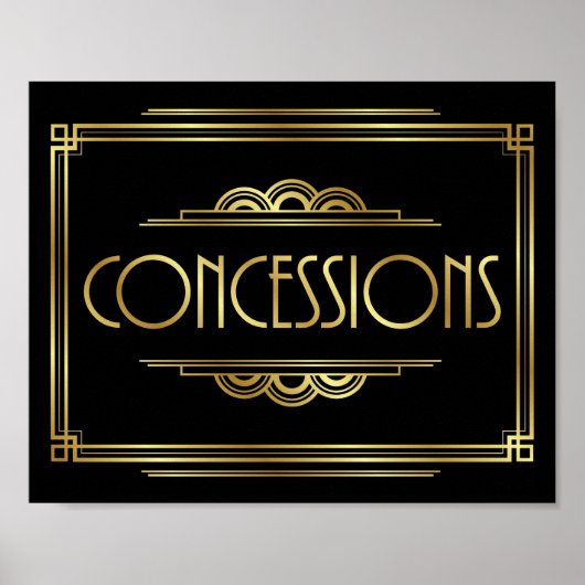 Signe Gatsby Art Déco CONCESSIONS (Devant)